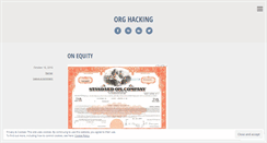 Desktop Screenshot of orghacking.com
